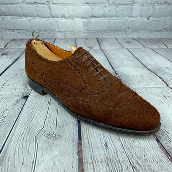 Cole Haan Shoes Bench Made Wingtip Suede Made In England Poshmark